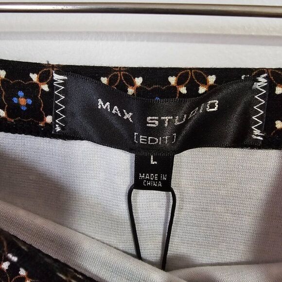 NWT MAX STUDIO MEDALLION PRINT BOHO PENCIL MIDI SKIRT SIZE L - Picture 9 of 13